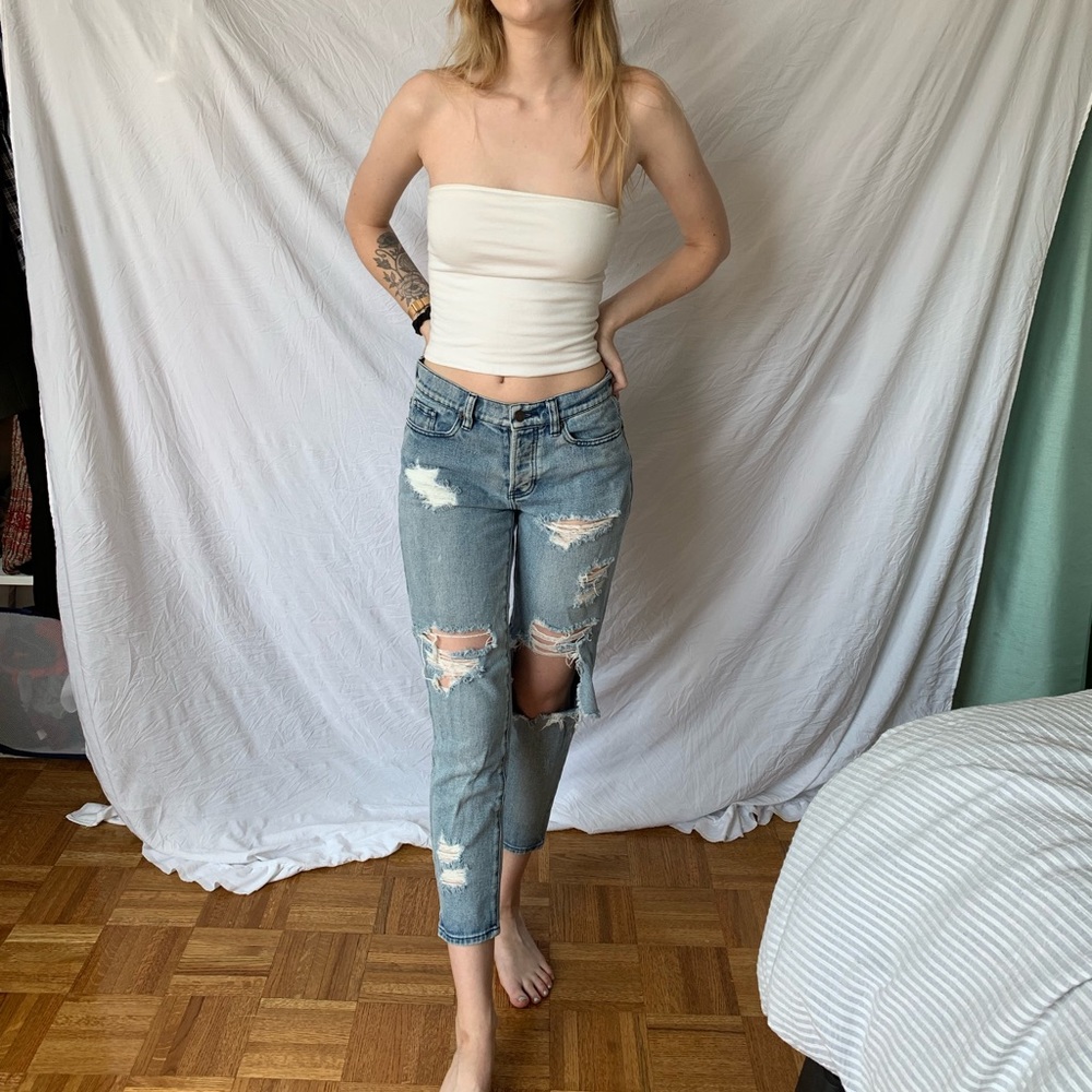 Brandy Melville Distressed Mom Jean